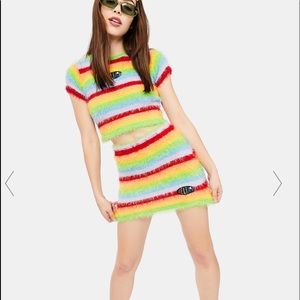 dEliA*s by Dollskill Bunny Slope Top & Skirt Set